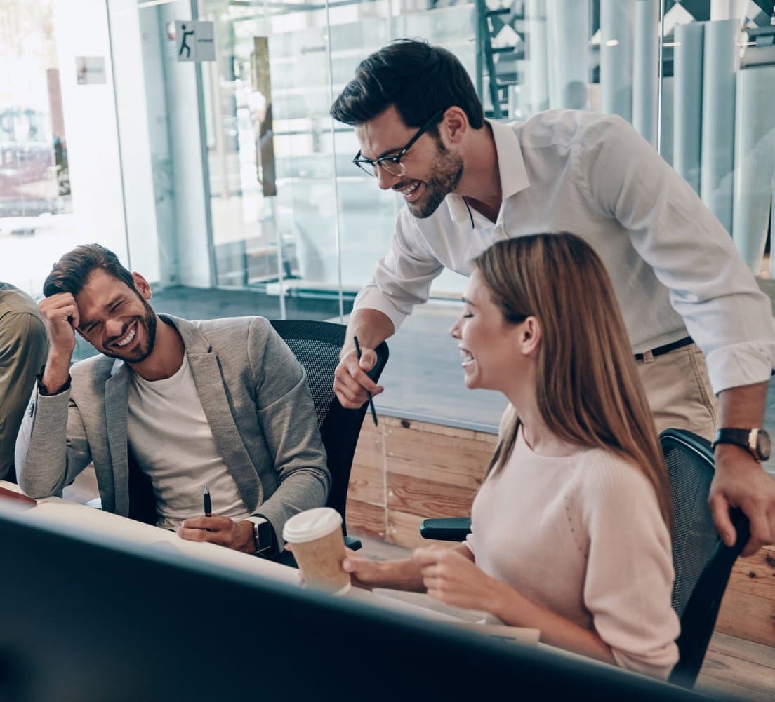 Team in modern kantoor